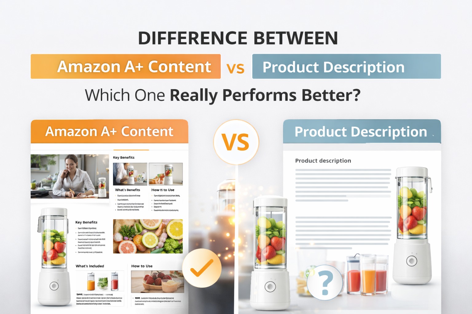 Amazon A+ content vs product description